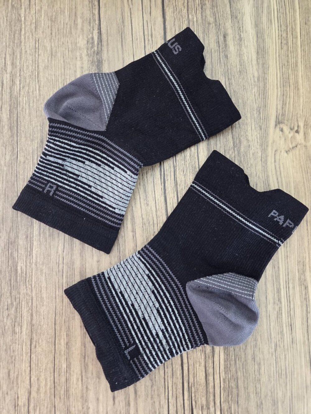 4 Pair Unisex Plantar Fascitis Socks Size Large Black